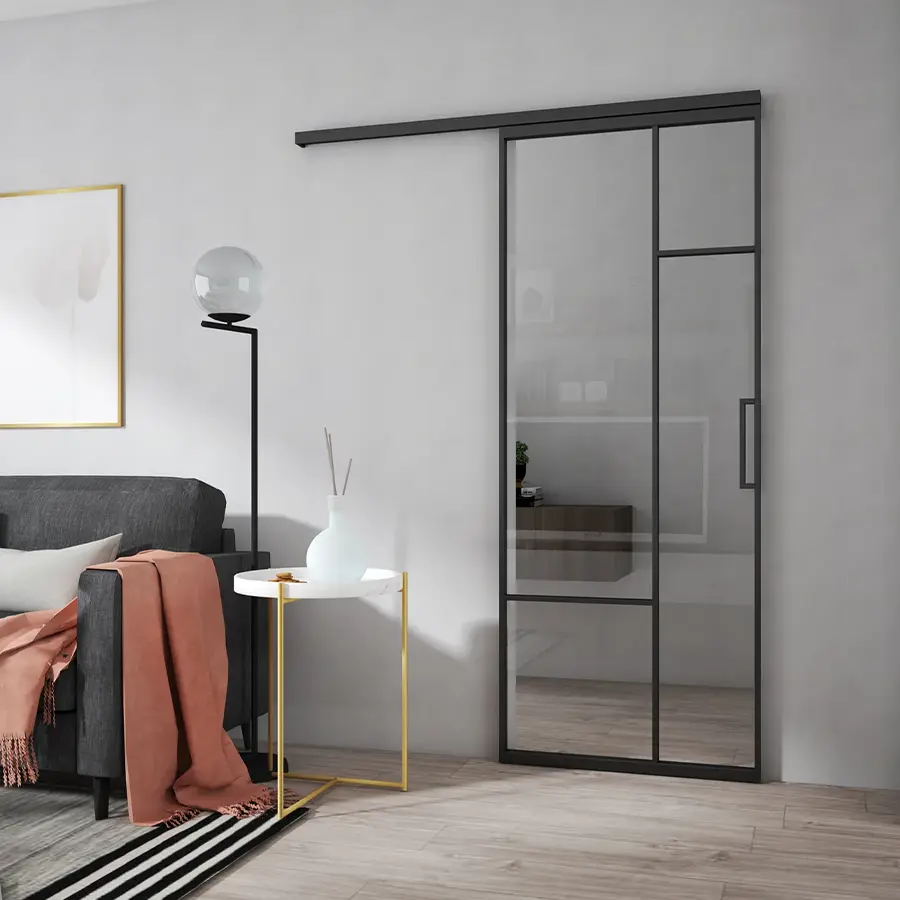 Porta in vetro scorrevole modello Unsquare 1