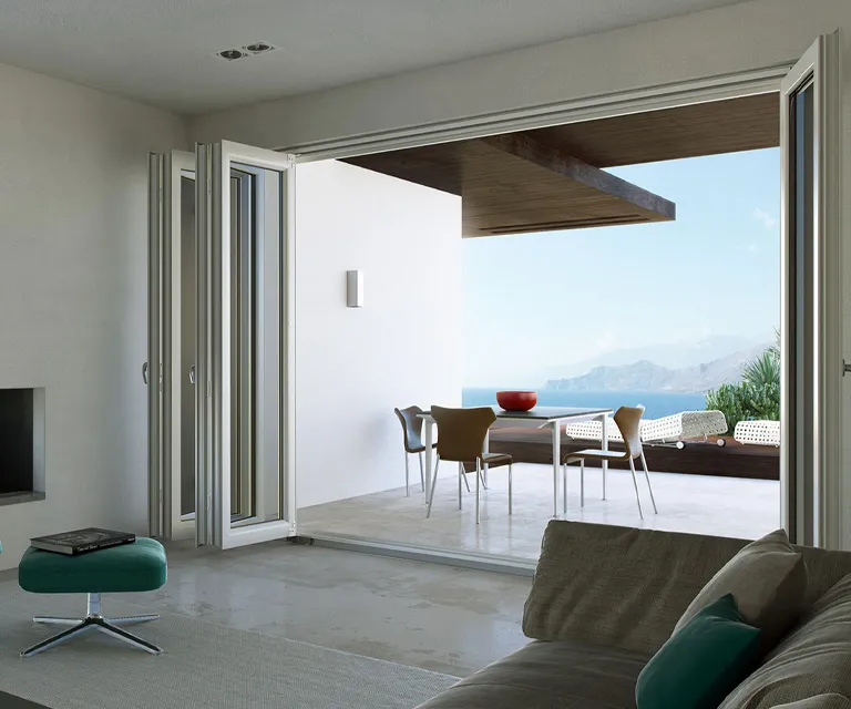 finestra scorrevole a libro