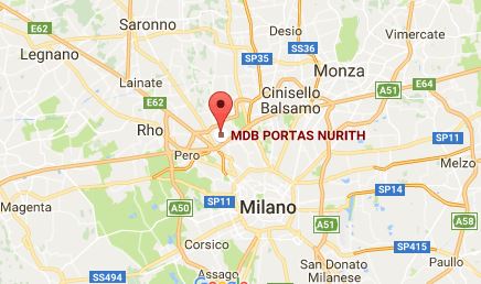 Porta finestra con persiana ad antone cieco - MDB Portas Nurith Milano